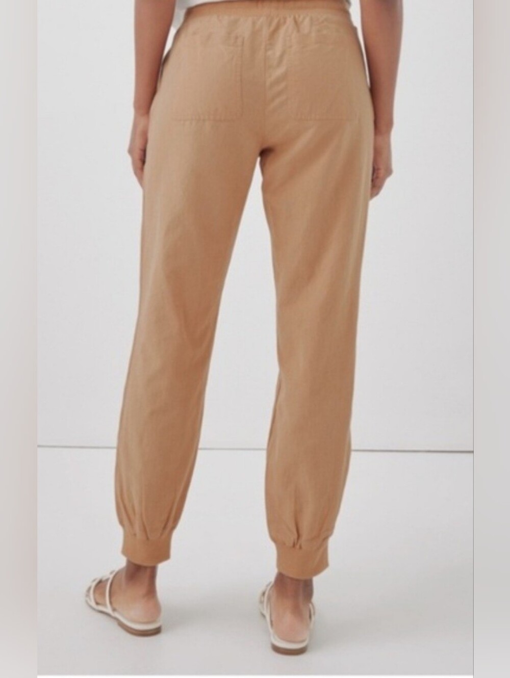Pact Pants Women's Doe Canopy Linen Blend Relaxed Jogger S - Picture 2 of 7